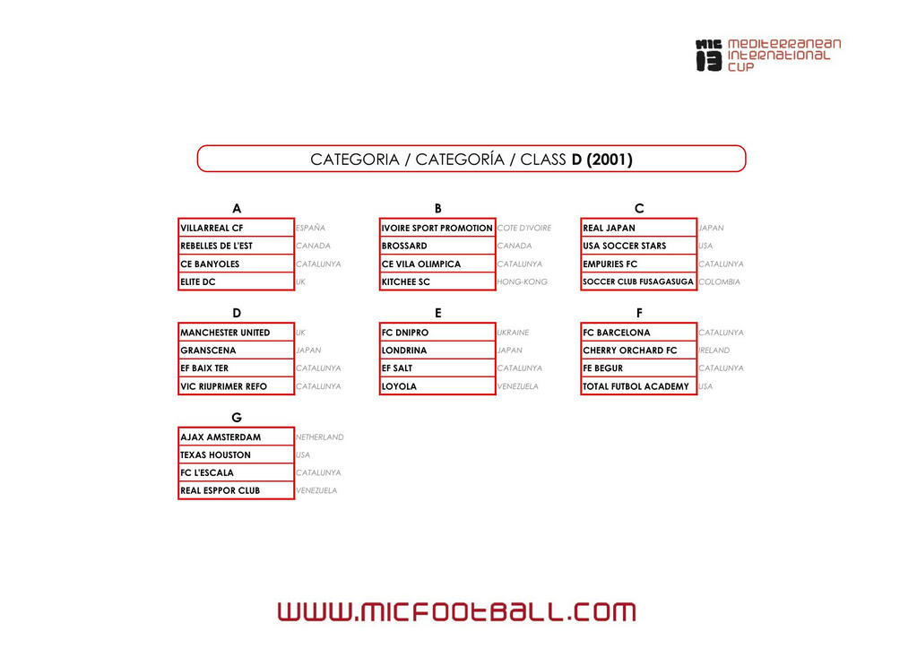 Grups Categoria D Aleví F11 (U12)