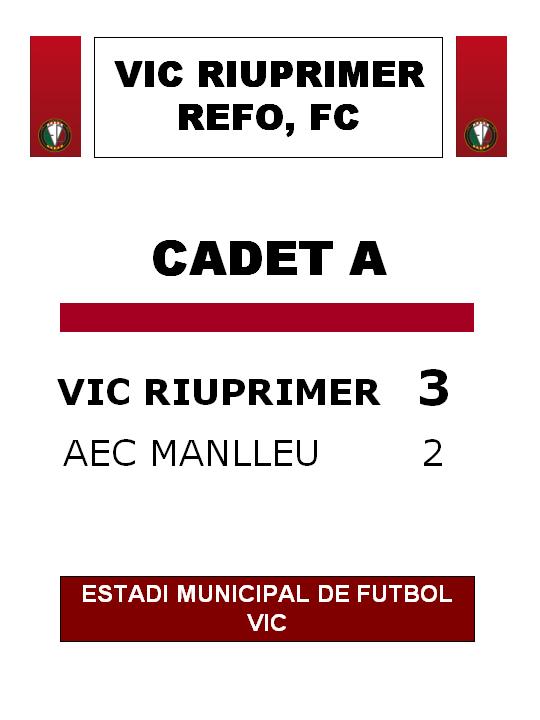 CADET A RESULTAT